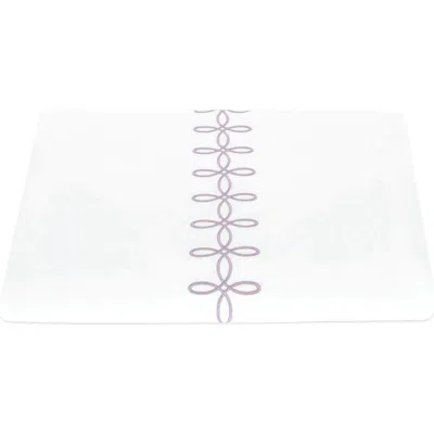 Matouk Gordian Knot Egyptian Cotton Percale Duvet Cover In Purple