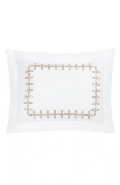 Matouk Gordian Knot Egyptian Cotton Percale Pillow Sham In White