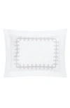 Matouk Gordian Knot Egyptian Cotton Percale Pillow Sham In White
