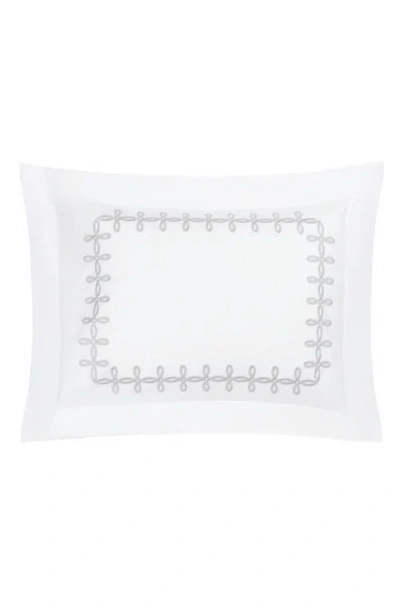 Matouk Gordian Knot Egyptian Cotton Percale Pillow Sham In White