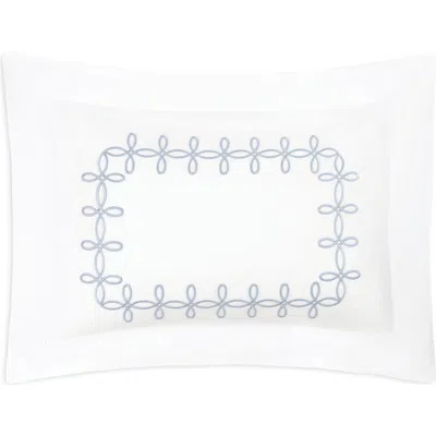Matouk Gordian Knot Egyptian Cotton Percale Pillow Sham In White