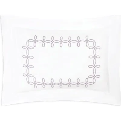Matouk Gordian Knot Egyptian Cotton Percale Pillow Sham In White