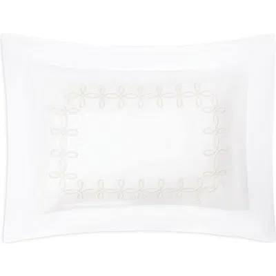 Matouk Gordian Knot Egyptian Cotton Percale Pillow Sham In White