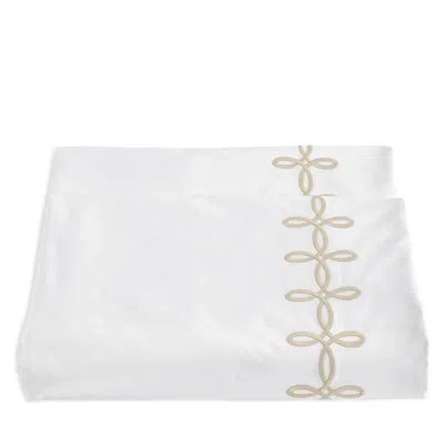 Matouk Gordian Knot Percale Duvet Cover, Full/queen In Silver