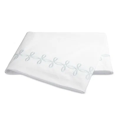 Matouk Gordian Knot Percale Flat Sheet, Full/queen In Blue
