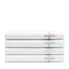 Matouk Gordian Knot Percale Flat Sheet, King In Silver