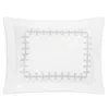 Matouk Gordian Knot Percale Standard Sham In Silver