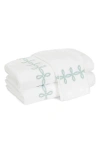 Matouk Gordian Knot Wash Cloth In Jade