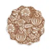 Matouk Granada Circle Placemat, Set Of 4 In Chestnut
