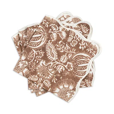 Matouk Granada Napkin, Set Of 4 In Chestnut