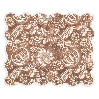 Matouk Granada Placemat, Set Of 4 In Chestnut