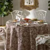 Matouk Granada Round Tablecloth, 90 In Brown