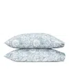 Matouk Granada 500 Thread Count Cotton Percale Pillowcases In Hazy Blue