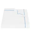 Matouk Hatch Cotton Duvet Cover, Full/queen In Sky Blue