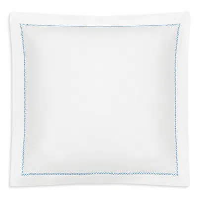 Matouk Hatch Cotton Euro Sham In Blue
