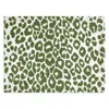Matouk Iconic Leopard Placemats, Set Of 4 In Green