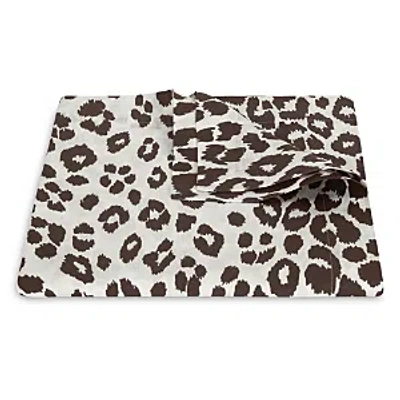 Matouk Iconic Leopard Tablecloth, 126 X 70 In Cinder