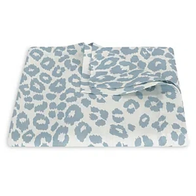 Matouk Iconic Leopard Tablecloth, 144 X 70 In Sky