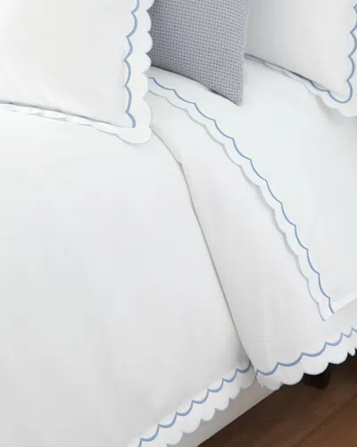 Matouk India Duvet Cover, Twin In Blue
