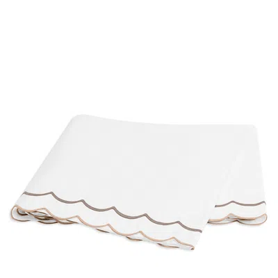 Matouk India Flat Sheet, King In White