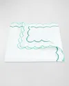 Matouk India Duvet Cover, Full-queen In Cerulean