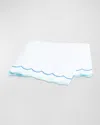 Matouk India Flat Sheet, King In Azure