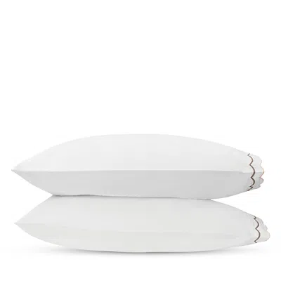 Matouk India King Pillowcase Pair In White