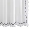 Matouk India Pique Shower Curtain In Charcoal