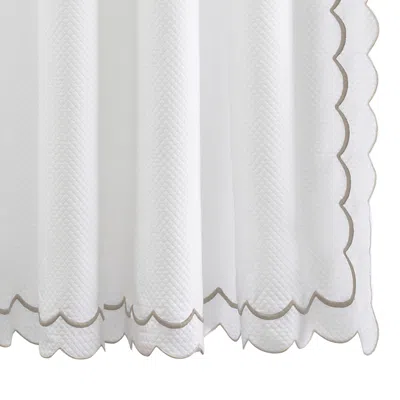 Matouk India Pique Shower Curtain In White