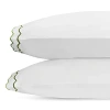 Matouk India Set Of 2 350 Thread Count Cotton Pillowcases In Grass