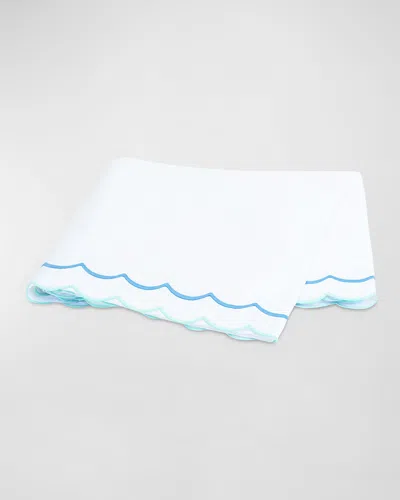 Matouk India Twin Flat Sheet In Azure