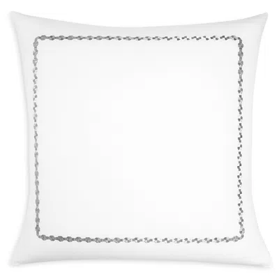 Matouk Ivins Embroidered Euro Sham - 150th Anniversary Exclusive In White/silver