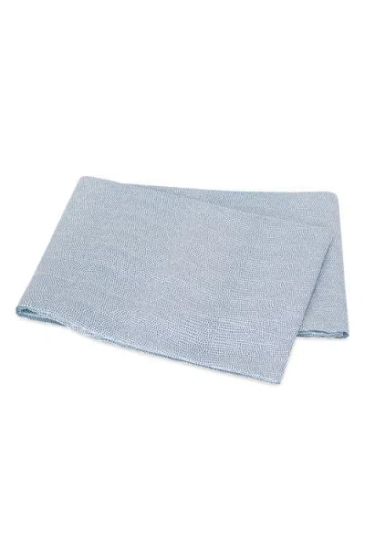 Matouk Jasper Cotton Sateen Flat Sheet In Steel Blue