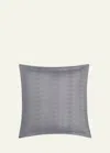 Matouk Jasper Euro Sham In Charcoal