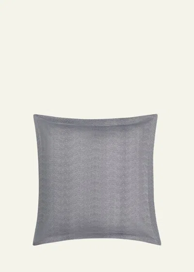 Matouk Jasper Euro Sham In Charcoal