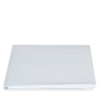 Matouk Jasper Fitted Sheet, Twin In Gray