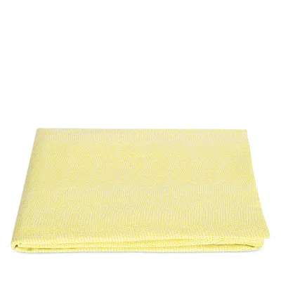 Matouk Jasper Fitted Sheet, Twin In Yellow