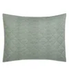 Matouk Jasper Quilted Standard Sham In Green