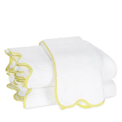 Matouk Jasper Wash Cloth In Lemon