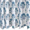 Matouk Joplin Shower Curtain In Blue