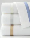 Matouk King 600 Thread Count Lowell Flat Sheet In White