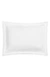 Matouk Lace Piqué Cotton Boudoir Sham In Grace White