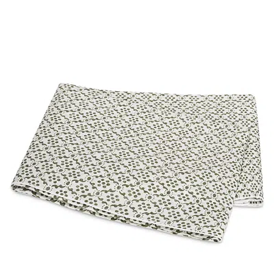 Matouk Laksha Flat Sheet, King In Green
