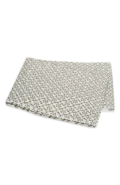 Matouk Laksha Flat Sheet In Moss