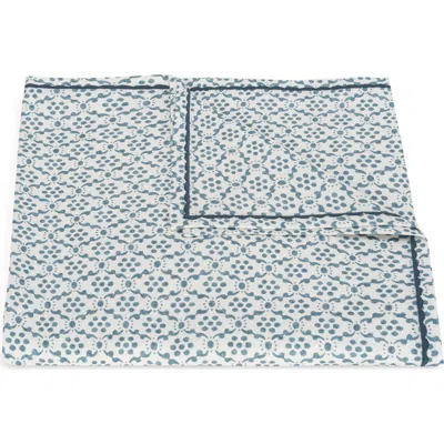 Matouk Laksha Linen Tablecloth In Blue