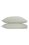 Matouk Laksha Set Of 2 Pillowcases In Moss