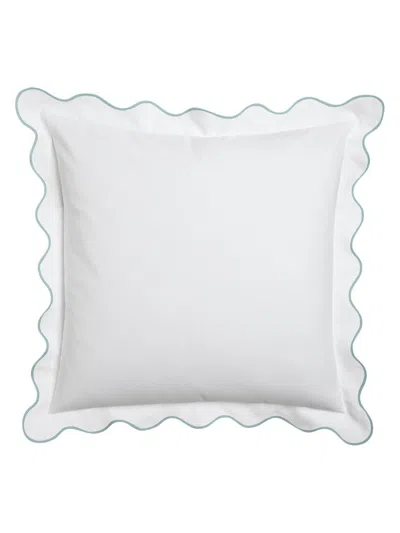 Matouk Lanai Pique Euro Sham In Blue