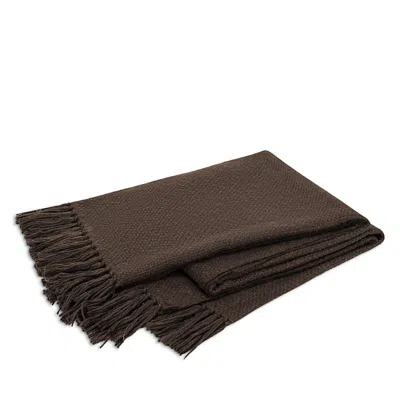Matouk Lanza Baby Alpaca Throw In Brown