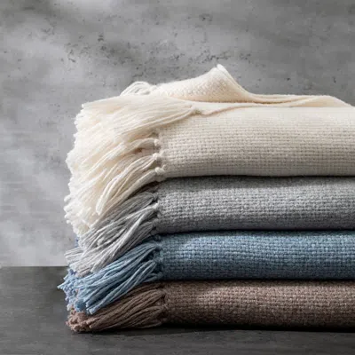 Matouk Lanza Baby Alpaca Throw In Multi