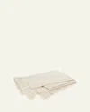 Matouk Lanza Throw, 50" X 75" In Parchment